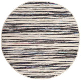 Safavieh Rag Rug 6'-0" x 6'-0" Rug in Ivory / Charcoal