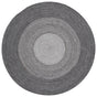 Safavieh Braided 5'-0" x 5'-0" Rug in Charcoal / Grey
