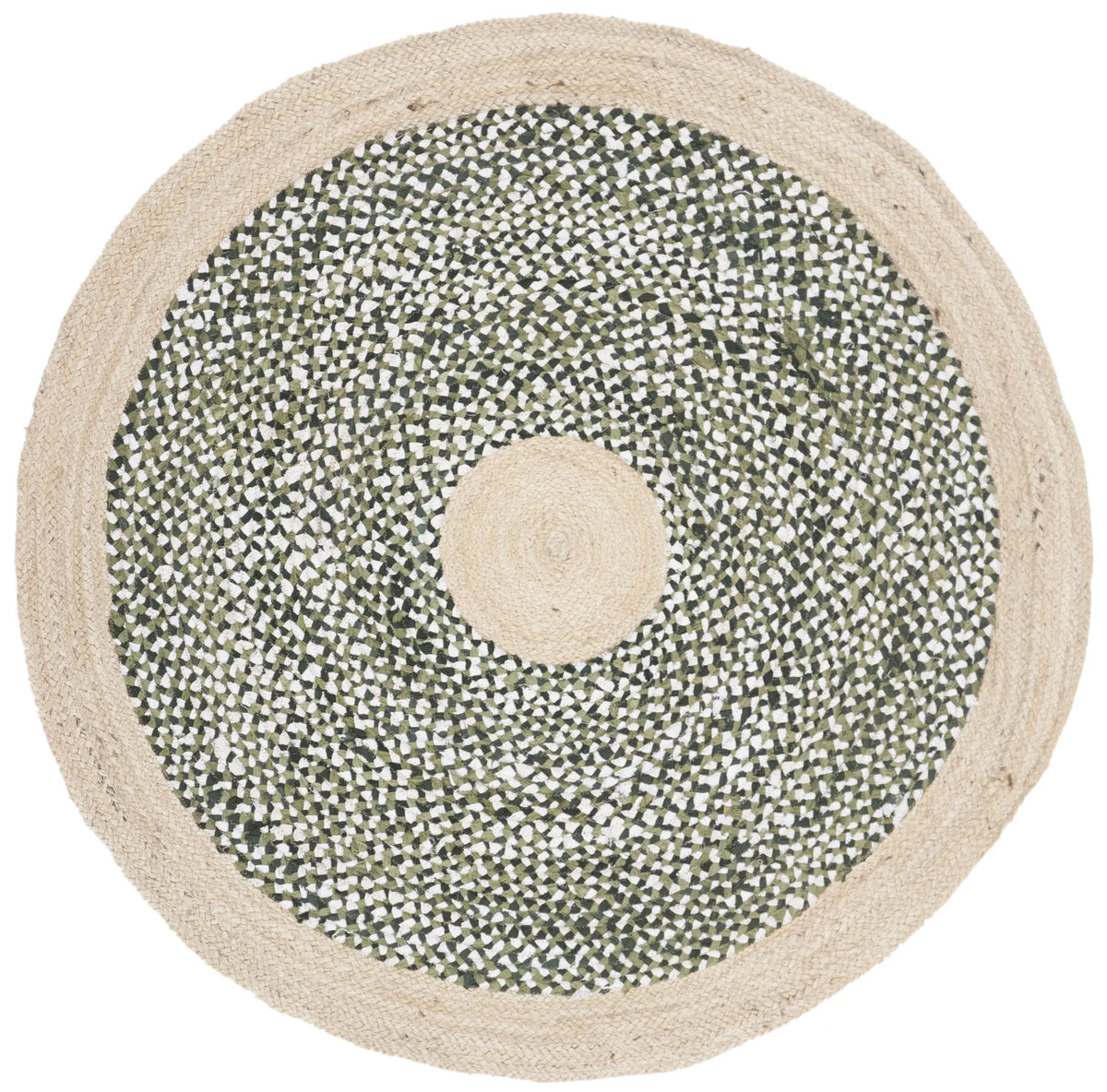 Safavieh Cape Cod 4'-0" x 4'-0" Rug in Green / Natural