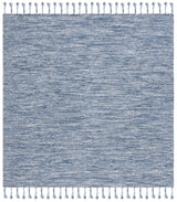 Safavieh Dhurries 6'-0" x 6'-0" Rug in Navy / Beige