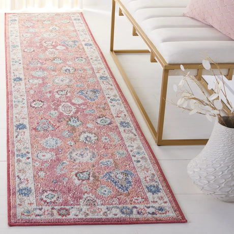 Safavieh Phoenix 500 2'-2" x 9'-0" Rug in Red