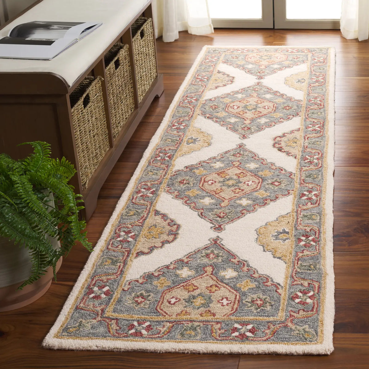 Safavieh Metro 2'-3" x 8'-0" Rug in Ivory / Grey
