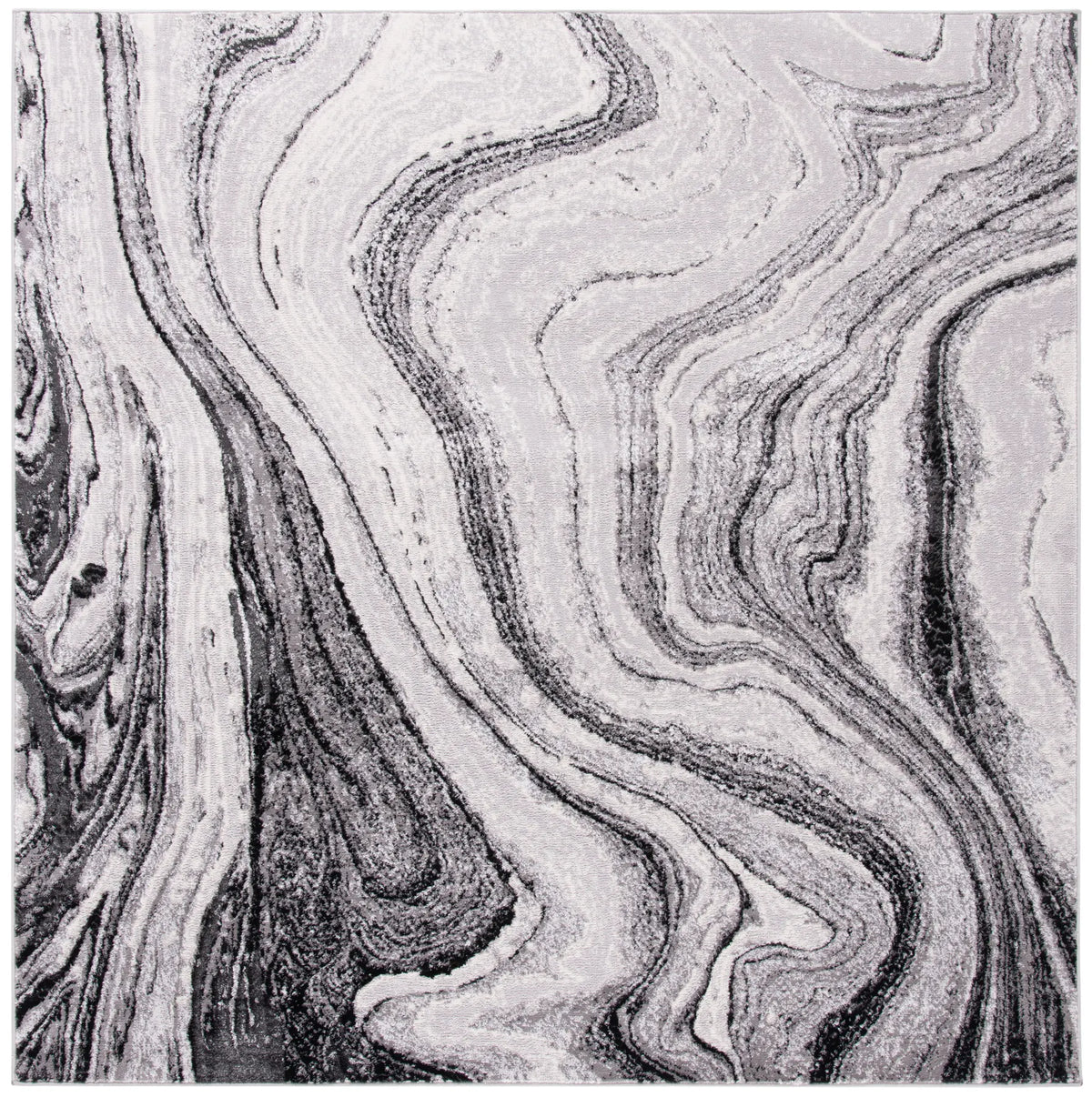 Safavieh Amelia 6'-7" x 6'-7" Rug in Grey / Gold