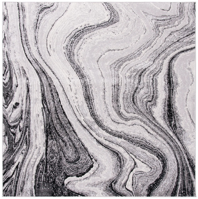 Safavieh Amelia 6'-7" x 6'-7" Rug in Grey / Gold