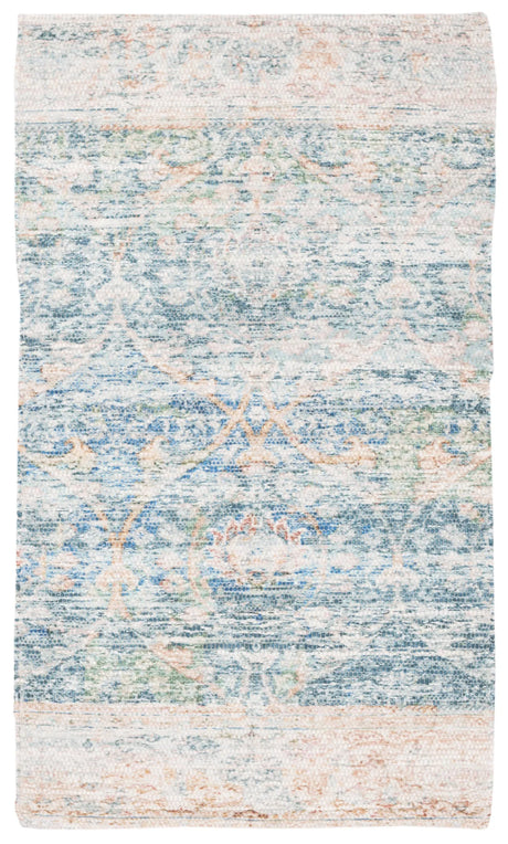 Safavieh Saffron 2'-3" x 3'-9" Rug in Turquoise / Peach