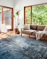 Loloi Samra Sam-06 Charcoal/Sky Rugs - room scene 1
