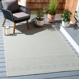 Safavieh Courtyard 4'-0" x 5'-7" Rug in Beige / Aqua