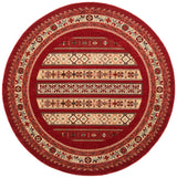 Safavieh Mahal 6'-7" x 6'-7" Rug in Red / Creme