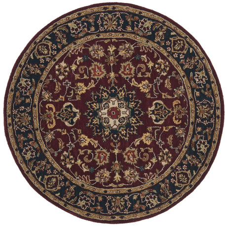 Safavieh Classic 6'-0" x 6'-0" Rug in Burgundy / Navy