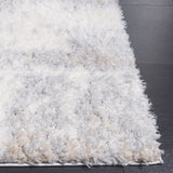 Safavieh Lindsay Shag 4'-0" x 6'-0" Rug in Grey / Ivory Beige