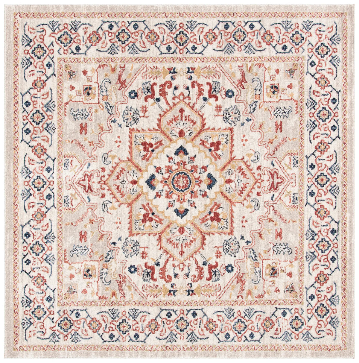 Safavieh Charleston 6'-7" x 6'-7" Rug in Beige / Ivory