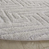 Safavieh Tahoe Shag 6'-7" x 6'-7" Rug in Ivory