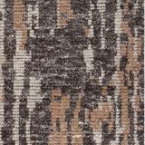 Chandra Petra PET-57600 Black / Brown / Gray rug, close-up detail