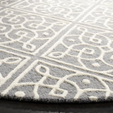 Safavieh Cambridge 6'-0" x 6'-0" Rug in Dark Grey / Ivory
