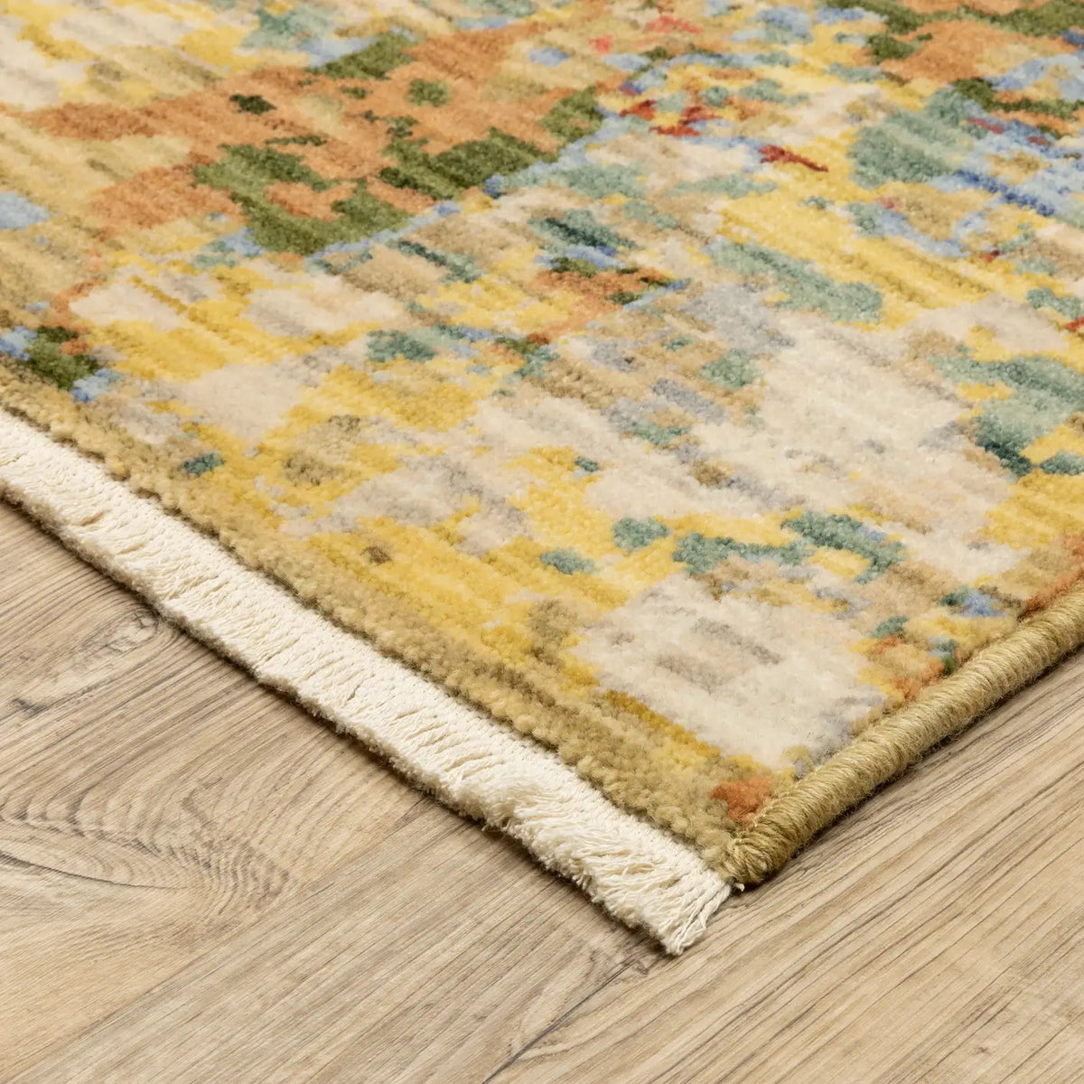 Oriental Weavers Sphinx SOLERI SOL06 Beige Abstract Rugs - corner detail
