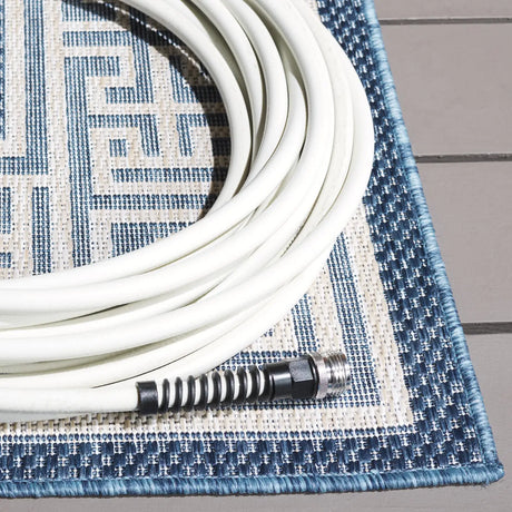 Safavieh Beach House 4'-0" x 6'-0" Rug in Blue / Ivory