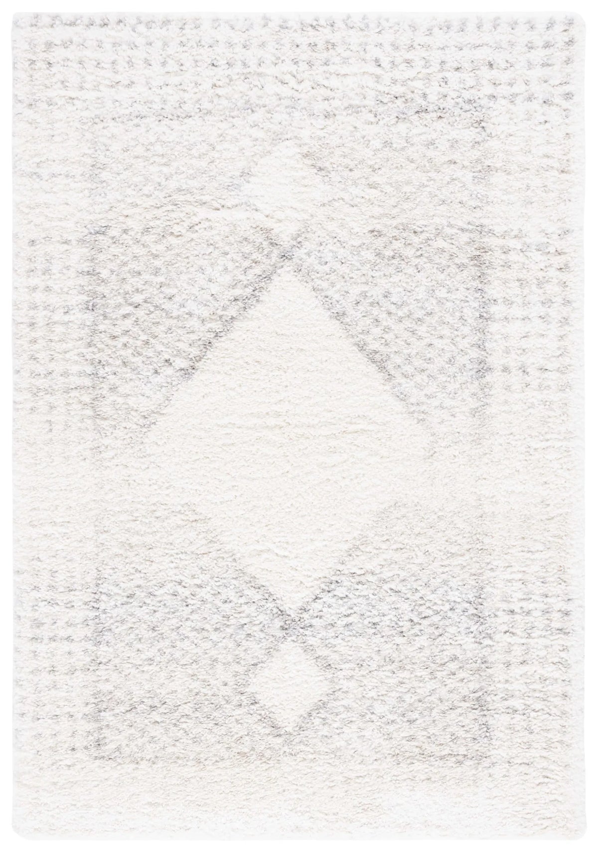 Safavieh Fontana Shag  800 4'-0" x 6'-0" Rug in Ivory / Grey