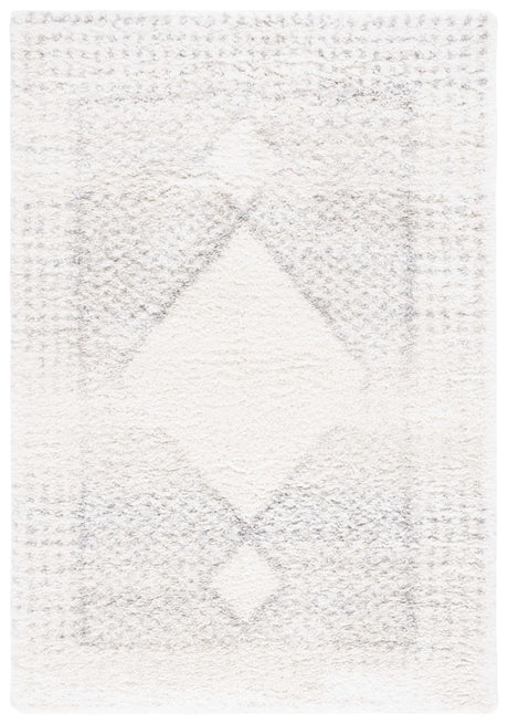 Safavieh Fontana Shag  800 4'-0" x 6'-0" Rug in Ivory / Grey