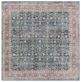 Safavieh Vintage Tabriz 6'-7" x 6'-7" Rug in Blue / Rust