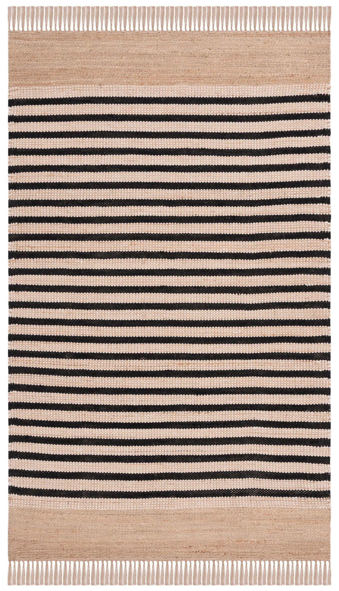 Safavieh Natural Fiber 4'-0" x 6'-0" Rug in Natural / Black