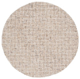 Safavieh Micro-Loop 5'-0" x 5'-0" Rug in Taupe / Ivory