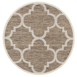Safavieh Courtyard 5'-3" x 5'-3" Rug in Brown