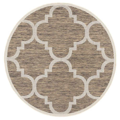 Safavieh Courtyard 5'-3" x 5'-3" Rug in Brown