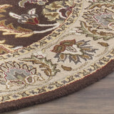 Safavieh Heritage 6'-0" x 6'-0" Rug in Brown / Ivory