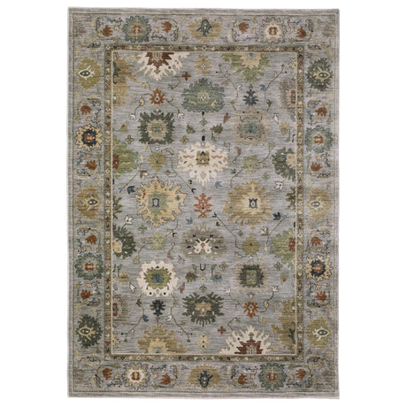 Oriental Weavers Sphinx ELIANA ELI03 Blue Floral Rugs - main flat