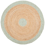 Safavieh Braided 5'-0" x 5'-0" Rug in Sage / Gold