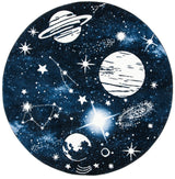 Safavieh Carousel Kids 100 5'-3" x 5'-3" Rug in Dark Blue / Light Blue