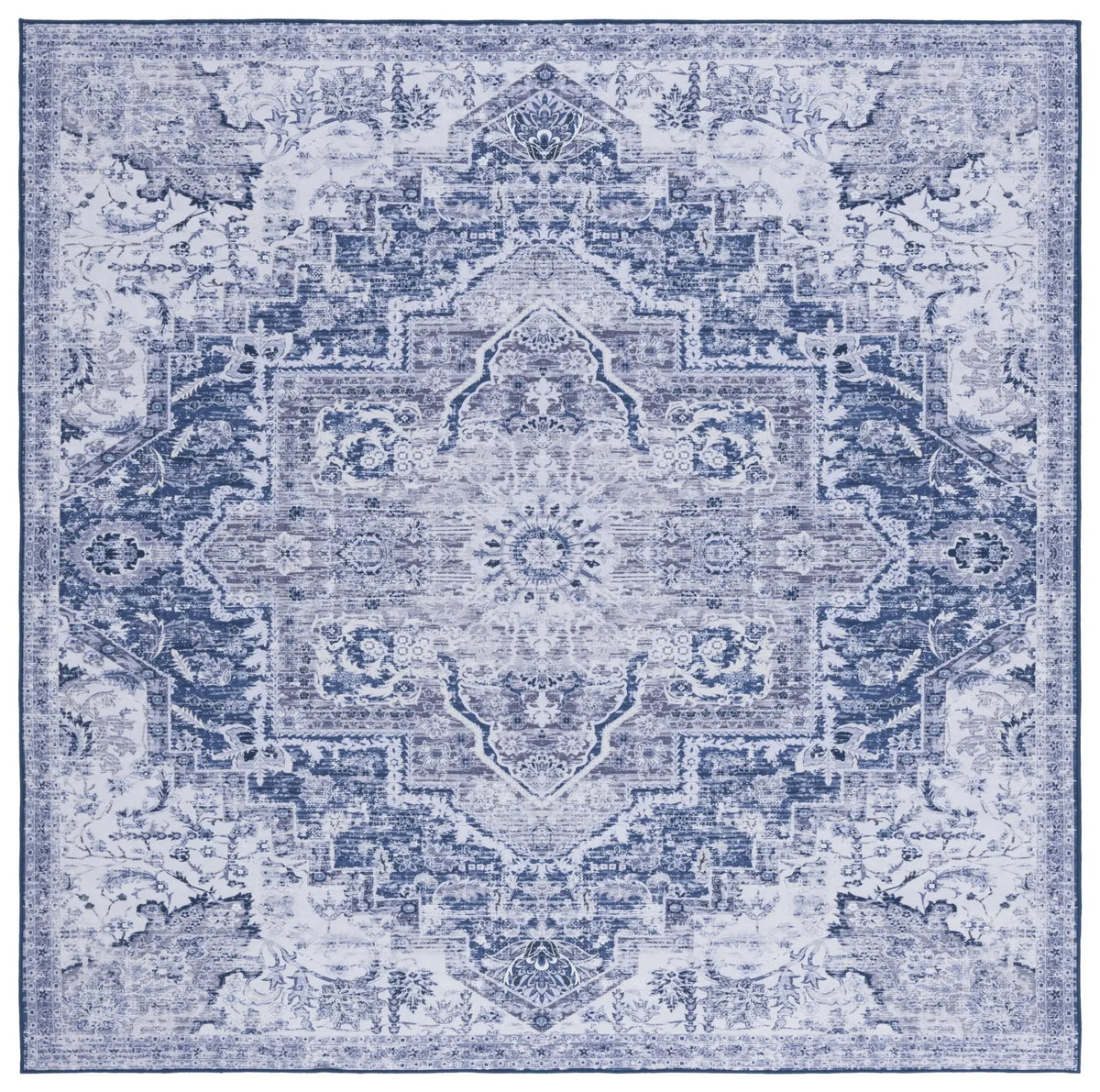 Safavieh Tucson 6'-0" x 6'-0" Rug in Navy / Grey