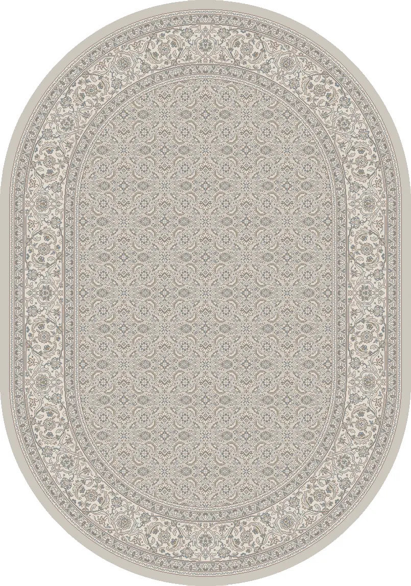 Dynamic Rugs Ancient Garden 57011 Soft Grey/Cream Rugs - Oval