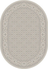 Dynamic Rugs Ancient Garden 57011 Soft Grey/Cream Rugs - Oval