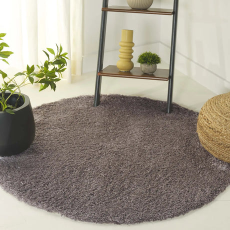 Safavieh Indie Shag 4'-0" x 4'-0" Rug in Mushroom