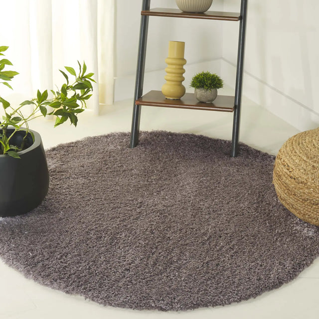 Safavieh Indie Shag 4'-0" x 4'-0" Rug in Mushroom