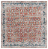 Safavieh Vintage Tabriz 6'-7" x 6'-7" Rug in Rust / Blue
