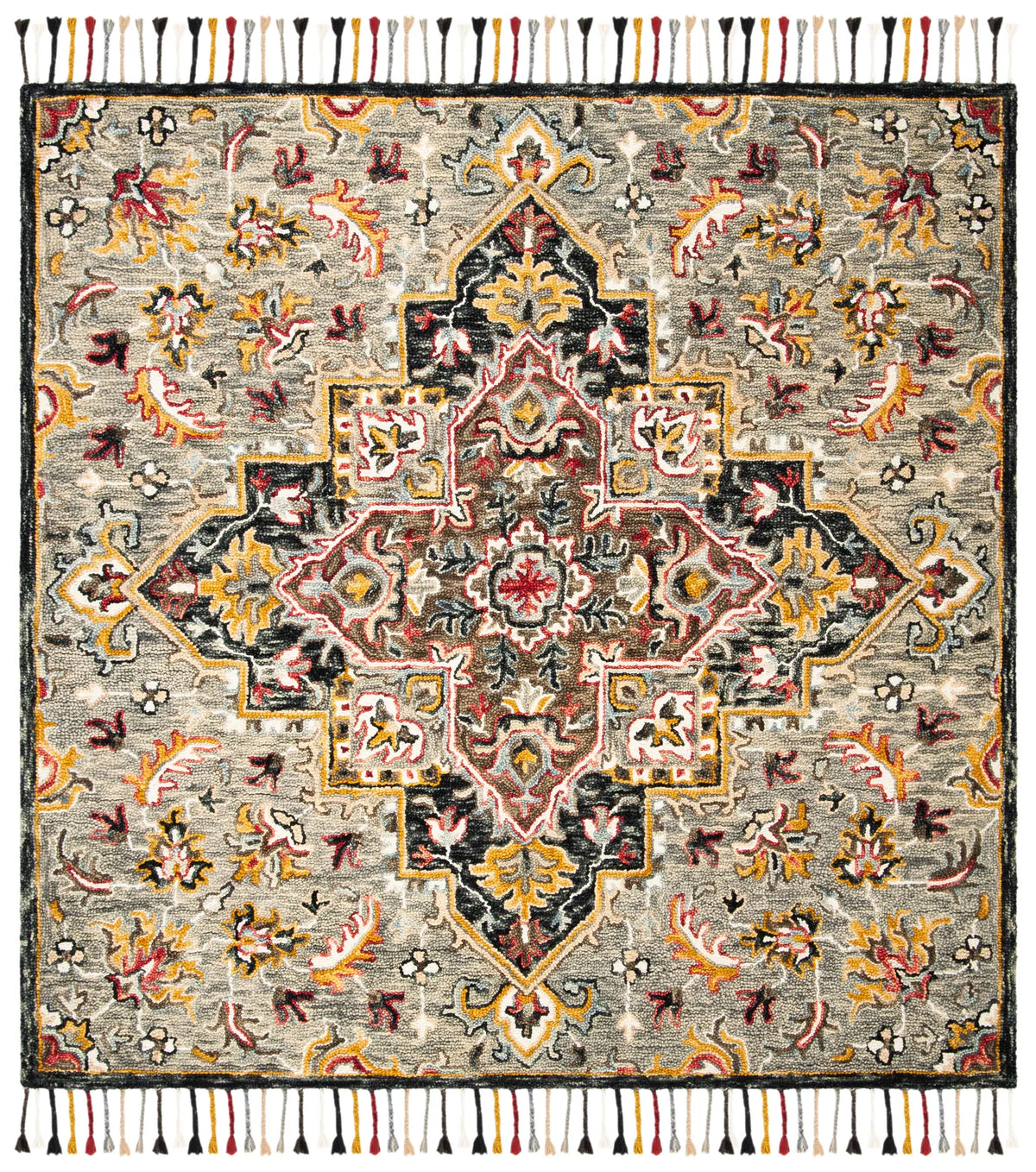 Safavieh Aspen 7'-0" x 7'-0" Rug in Grey / Charcoal