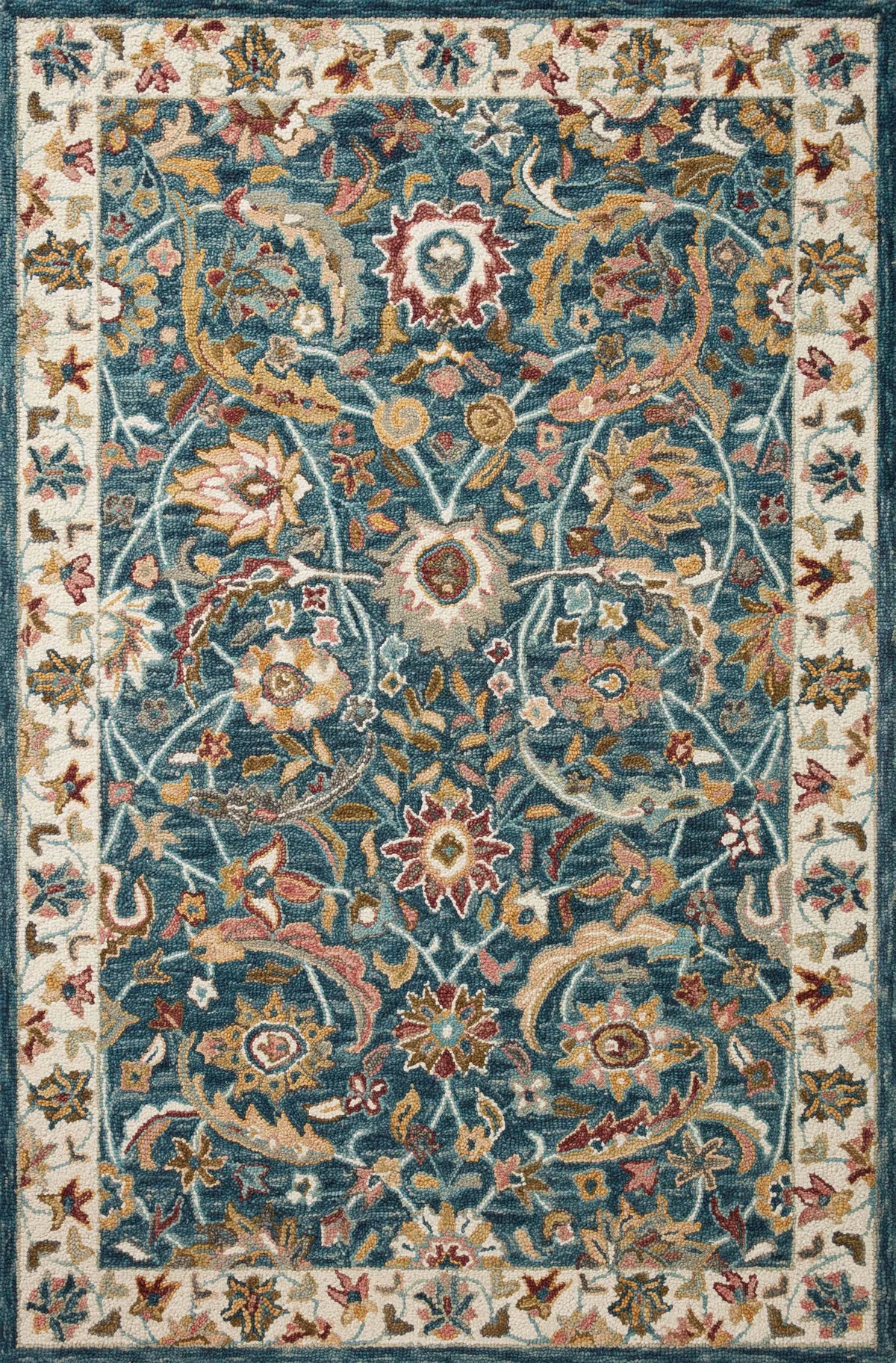 Loloi Victoria Vk-24 Ocean/Multi Rug - main flat