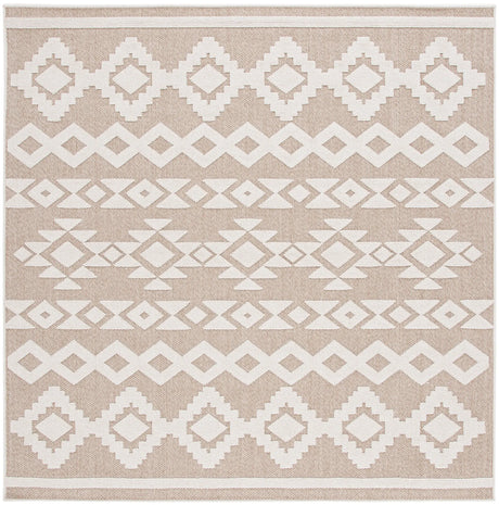 Safavieh Global 6'-7" x 6'-7" Rug in Beige / Ivory
