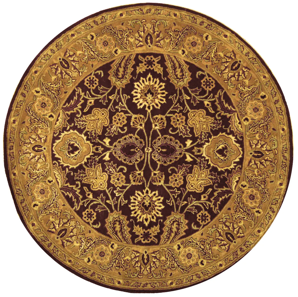 Safavieh Classic 6'-0" x 6'-0" Rug in Burgundy / Gold