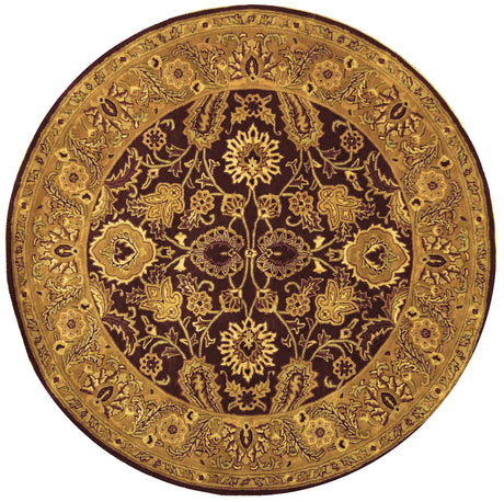 Safavieh Classic 6'-0" x 6'-0" Rug in Burgundy / Gold