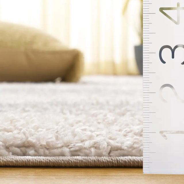 Safavieh Gemma Shag 5'-3" x 7'-6" Rug in Ivory / Beige Grey