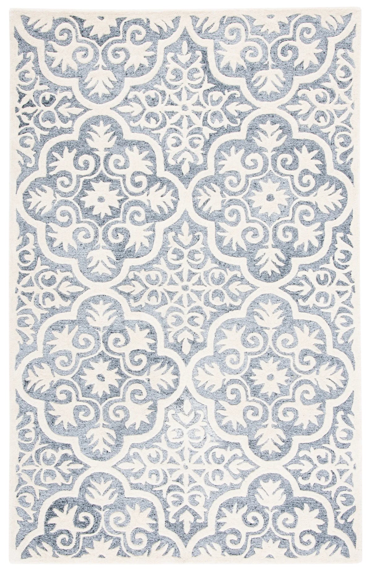 Safavieh Metro 4'-0" x 6'-0" Rug in Light Blue / Ivory