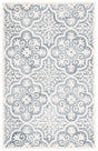 Safavieh Metro 4'-0" x 6'-0" Rug in Light Blue / Ivory