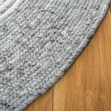 Safavieh Braided 5'-0" x 7'-0" Rug in Grey / Ivory