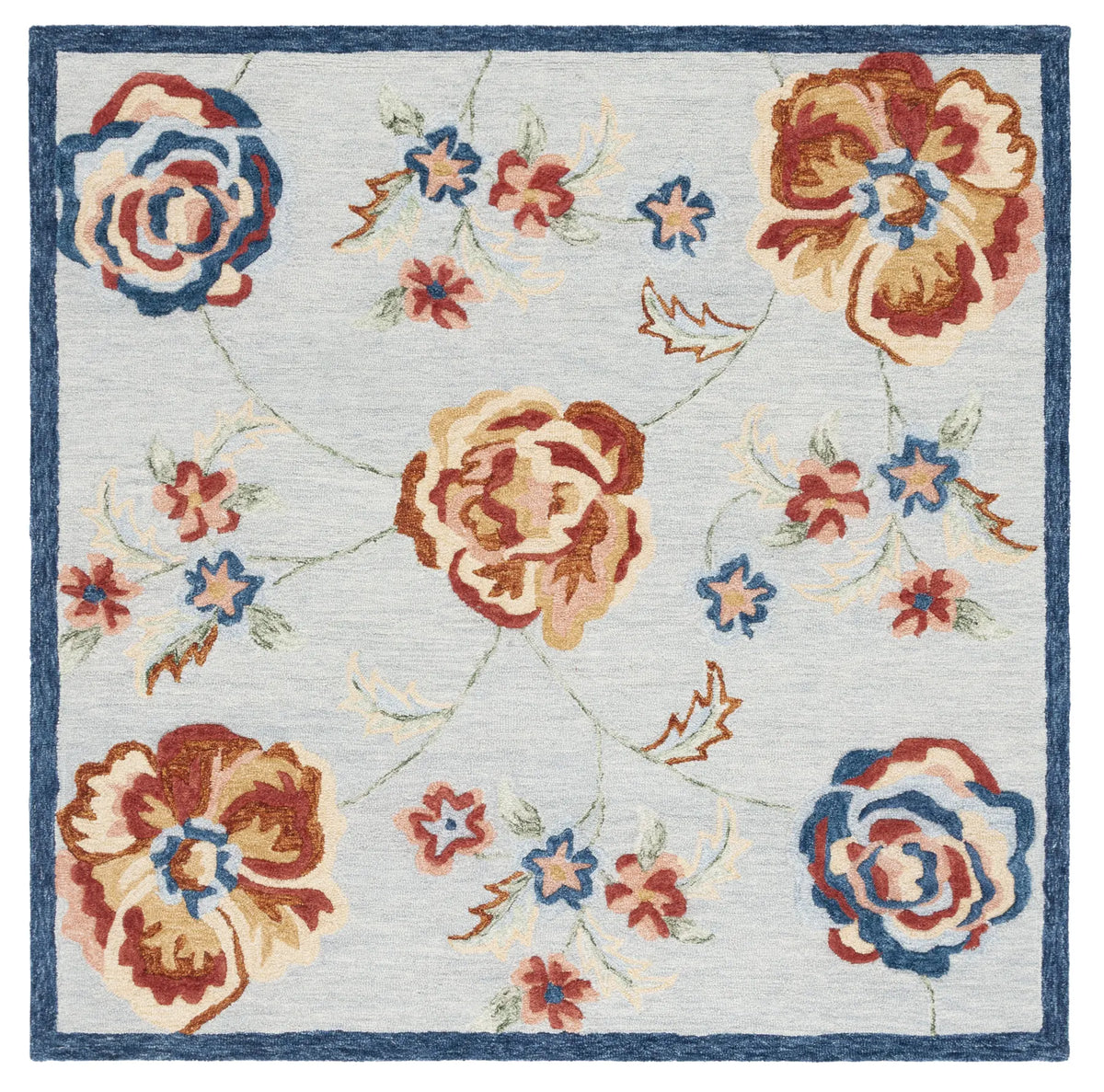 Safavieh Metro 6'-0" x 6'-0" Rug in Blue / Ivory
