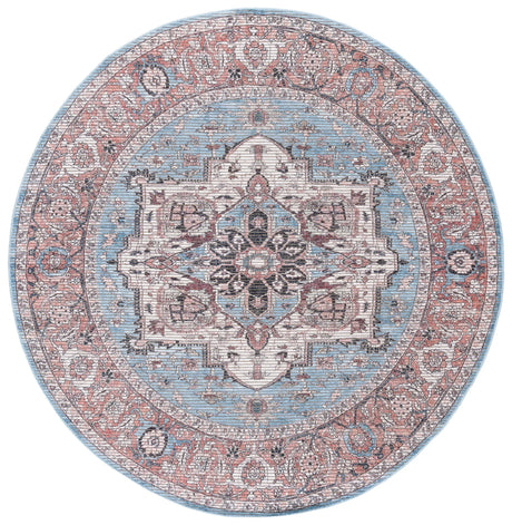 Safavieh Serapi 6'-7" x 6'-7" Rug in Blue / Rust