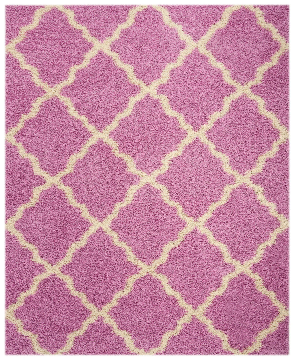 Safavieh Sgd-Dallas Shag 10'-0" x 14'-0" Rug in Pink / Ivory