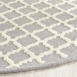 Safavieh Cambridge 6'-0" x 6'-0" Rug in Silver / Ivory